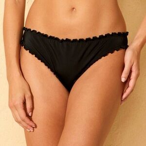 Black Shade and Shore ruffle bikini bottoms